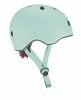 Globber Helm Go up met Lichtjes in Pastel Groen
