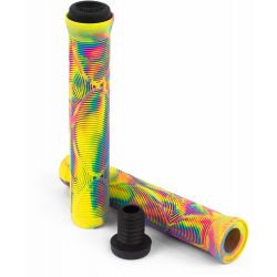 Slamm Team "Swirl" Scooter poignées / Grips en Tropical jaune