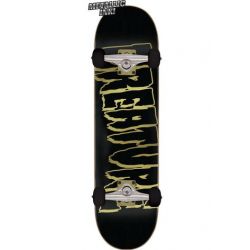 Creature Complete Skateboard 8.25" in Zwart en Goud Outline Logo