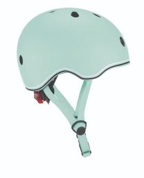 Globber casque Go up avec lumières LED en vert pastel