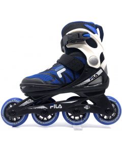 FILA J-ONE VERSTELBARE KINDERSKATE IN HET ZWART EN BLAUW