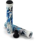 Slamm Team "Swirl" Scooter poignées / Grips en Arctic blanc