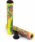 Slamm Team "Swirl" Stuntstep Handvaten / Grips in Tropical Geel