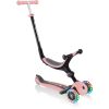 Globber Go up Foldable scooter pour enfants "4 in 1" avec des lumières en rose pastel