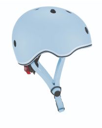Globber Helm Go up met Lichtjes in Pastel Blauw