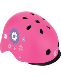 Globber Helm Elite Lights Pink Flowers (48-53 cm)