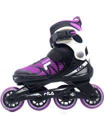 Fila J-one patins à roues alignées réglables pour enfants in het Zwart en Roze